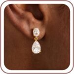 Moodear Dangle Earrings for Women 14K Gold Plated Drop Earrings