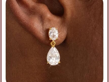 Moodear Dangle Earrings for Women 14K Gold Plated Drop Earrings