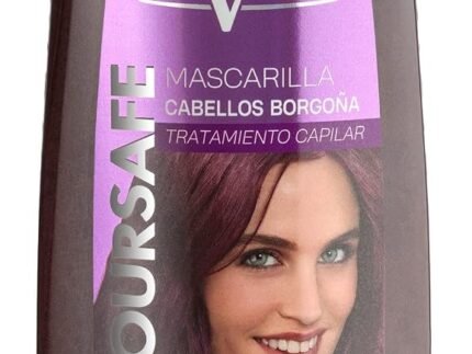 NaturVital Burgundy for Red Hair Refresher Coloursafe Hair Mask 300 ml. No Parabens,Organic Certified Extract