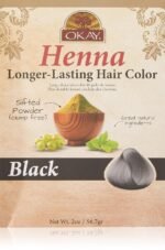 OKAY Pure Naturals Henna Hair Dye – Natural Black Henna Hair Dye with Indigo for Men and Women, Powder to Cover Gray Color, Beard Tint, Easy to Use Coloring – Black, 2 oz (Pack of 1)