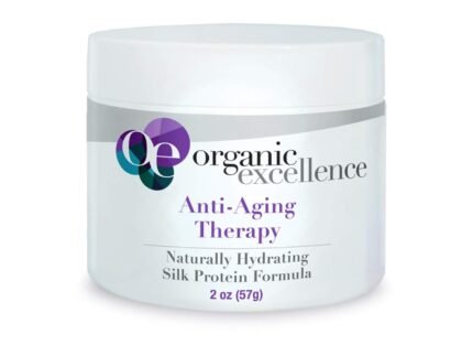 Organic Excellence Anti-Aging Therapy Face Cream with Silk Protein, 2 oz