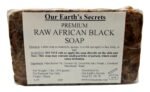 Our Earth’s Secrets Raw African Black Soap, 1 lb.