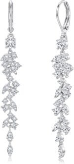 PATISORNA 925 Sterling Silver Long Dangle Earrings for Women Hypoallergenic
