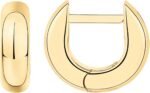 PAVOI 14K Gold Plated Chunky Huggie Earrings for Women, Small Hoop Earrings