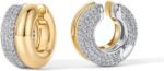 PAVOI 14K Gold Plated Chunky Tubular Hinged Ear Cuff Earrings for Women