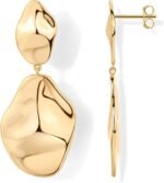 PAVOI 14K Gold Plated Teardrop Statement Drop Dangle Earrings for Women