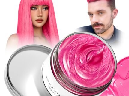 Passion Red Temporary Hair Dye,Temporary Hair Color Wax,Natural Washable Hair Dye Temp Hair Color for Women Men Kids Party Cosplay Halloween