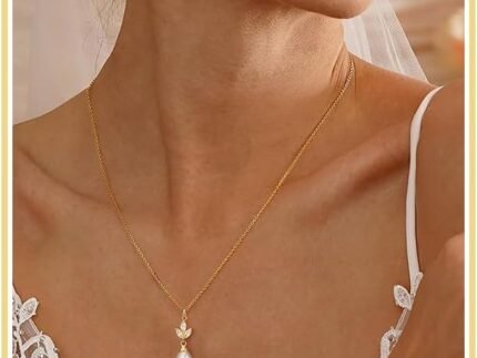 Pearl Jewelry Set for Women, 14K Gold Plated