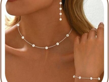 Pearl Necklaces for Women Trendy, Gifts for Mom Wife Daughter Sister Friend