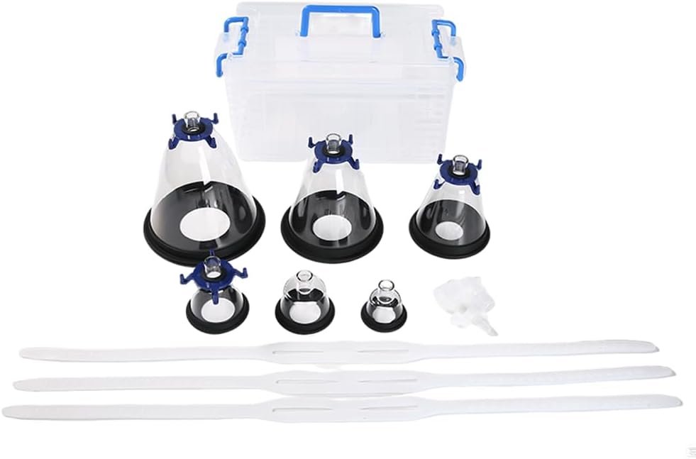 Pet Veterinary Anesthesia Mask Set for Cats, Dogs, Rabbits, and Rodents, Veterinary Anesthesia Mask for Animal Hospitals，Easy to Clean， 6 Pieces Masks Kit