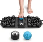 Plantar Fasciitis Relief Foot Massage Mat, Roller & Ice Ball, Forest Style