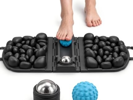 Plantar Fasciitis Relief Foot Massage Mat, Roller & Ice Ball, Forest Style