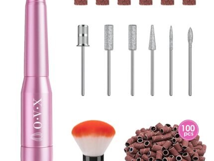 Portable Electric Nail Drill File Machine with Acrylic Nail Kit Set