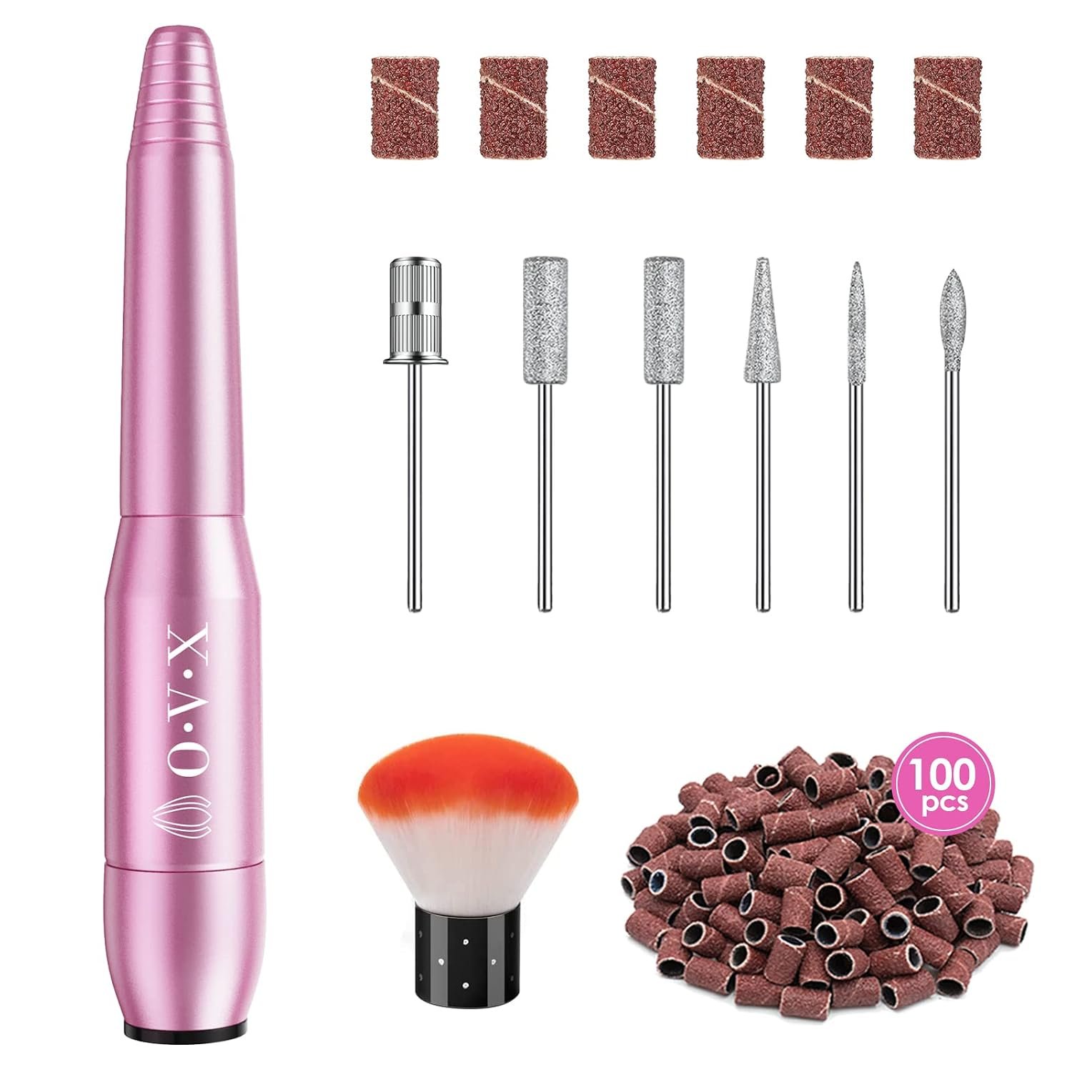 Portable Electric Nail Drill File Machine with Acrylic Nail Kit Set Portable Electric Nail Drill File Machine with Acrylic Nail Kit Set