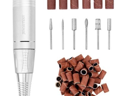 Portable Electric Nail Drill Machine Professional 35000 RPM Manicure Pedicure Polishing Nail File Drill Kit Set with Sanding Bands for Acrylic Gel Nails