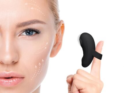 Powerful Handheld Multifunctional Face & Eye Massage Tool.(Black)