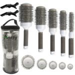 Professional Round Brush Set for Blow Drying 5 Brushes to HairStyling