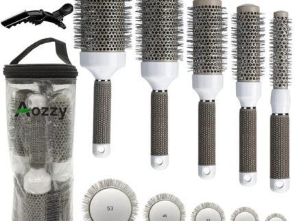 Professional Round Brush Set for Blow Drying 5 Brushes to HairStyling