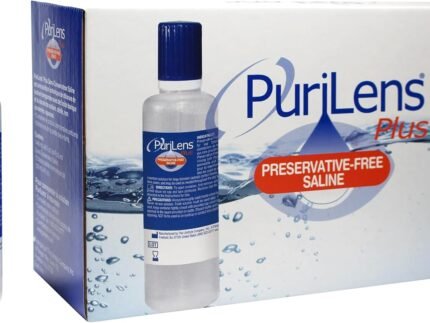 Purilens Plus Preservative-Free Contact Lens Saline 120ml (4 fl. oz.) 12 Pack