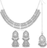 Quelay 3 Pcs Indian Jewelry Set for Women Traditional Kundan