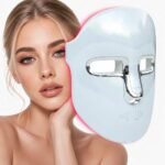 Red Light Therapy Mask Face, Red Blue LED Light with Acne, Wrinkles, Glow