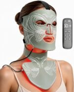 Red Light Therapy Mask for Face Neck for Anti Aging Green
