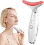 Red Light Therapy for Face，Multifunctional Face Massager with Micro-Current, LED Light Therapy & Vibration，Rechargeable Portable Facial Massager Tool Home Use，Micro-Current Facial Beauty Device