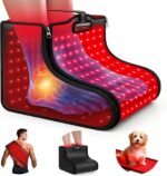 Red Light Therapy for Feet, Infrared Light Therapy for Feet Neuropathy with 200 LEDs 3-in-1 Chip 660nm Red Light-Therapy & 850nm Infrared Light Device for Body Full Coverage Detachable by Zips