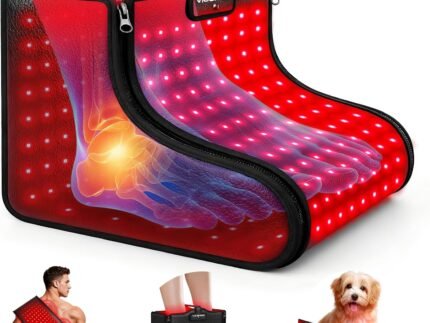 Red Light Therapy for Feet, Infrared Light Therapy for Feet Neuropathy with 200 LEDs 3-in-1 Chip 660nm Red Light-Therapy & 850nm Infrared Light Device for Body Full Coverage Detachable by Zips