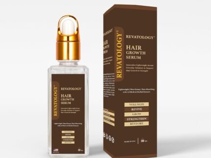 Revatology Hair Growth Serum for Women & Men, Daily Leave-In Scalp Serum for Thinning Hair & Hair Fall, Lightweight Botanical Serum with Rosemary, Castor, Amla, Bhringraj, 12 Oils & 18 Herbs
