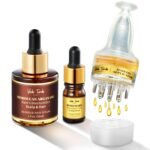 Rosemary Hair Growth Oil Set – Scalp Massager Applicator and Moroccan Argan Oil-Infused Serum for Hair Regrowth and Scalp Health Care