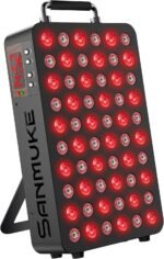 SANMUKE 100W Red Light Therapy Panel, 660nm Red & 850nm Near-Infrared Light