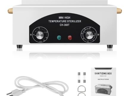 SMITH CHU High Temperature Sterilizer Box Storage Case Organizer-Disinfection Box Manicure Pedicure SPA Salon Equipment-Tattoo Autoclave Manicure Sterilizer for Beauty Nail Metal Tools