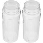 SUPVOX 2pcs Replacement Hydrogen Oxygen Facial Bottles for Beauty Salon Devices, Plastic Material with Broad Device Compatibility, Maintains Freshness, for Professional Use and Routine
