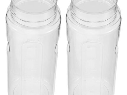 SUPVOX 2pcs Replacement Hydrogen Oxygen Facial Bottles for Beauty Salon Devices, Plastic Material with Broad Device Compatibility, Maintains Freshness, for Professional Use and Routine