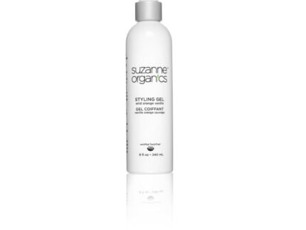 SUZANNE Somers Styling Gel – Wild Orange Vanilla | Toxic-Free Natural Hair Gel for Frizz Control & Hold (8 oz)