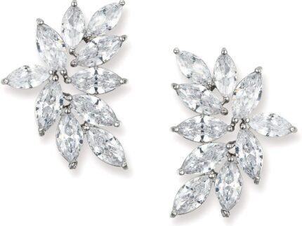SWEETV Bridal Wedding Earrings for Brides Bridesmaid