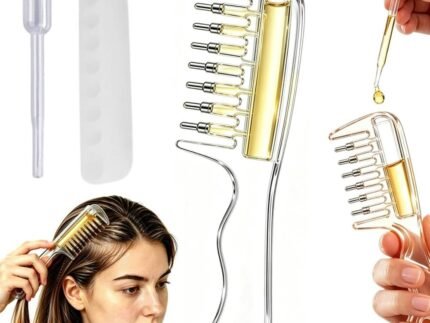 Scalp Essential Oil Comb,Refillable Scalp Oil Applicator Comb