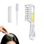 Scalp Liquid Applicator Comb, Refillable Serum Essential Oil Comb, Scalp Massage Teeth, Leak‑Proof Root Serum Applicator Combs for Men & Women