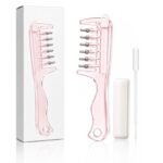 Scalp Liquid Applicator Comb, scalp Massage Comb With Oil Applicator, Scalp Massage Teeth, Leak‑Proof Root Serum Applicator Comb for Men & Women
