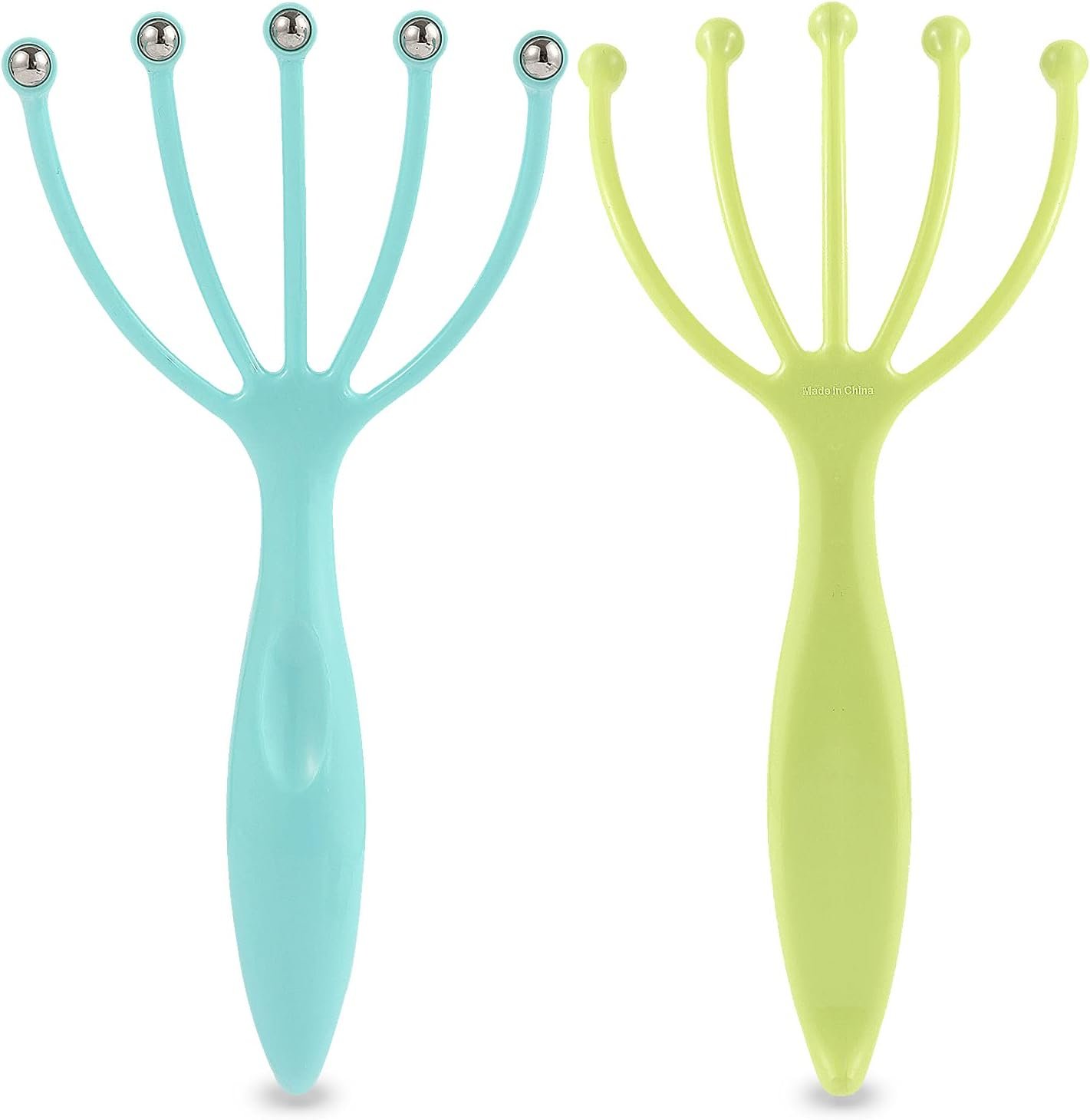Scalp Massager,Handheld Claw Head Massager for Deep Relaxation & Stress Reduction in The Office Home SPA. Blue and Green(2-Pack) Scalp Massager,Handheld Claw Head Massager for Deep Relaxation & Stress Reduction in The Office Home SPA. Blue and Green(2-Pack)