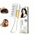 Scalp applicator comb,hair oil applicator、Essential,with Roller Ball