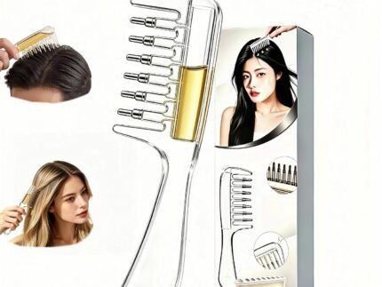 Scalp applicator comb,hair oil applicator、Essential,with Roller Ball