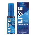 Schwarzkopf LIVE Colour Drops, Vegan, Semi-permanent, Blue Hair Dye, Lasts 2 to 12 Washes, Crystal Blue 30 ml