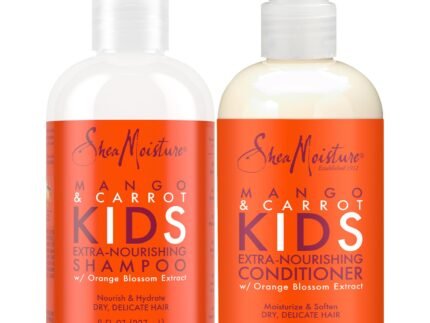SheaMoisture Kids Shampoo and Conditioner, Extra-Nourishing Mango & Carrot