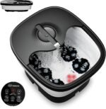 Snailax Foot Spa Bath Massager with Heat, Pedicure Foot Soaking Tub, Heated Collapsible Foot Bath with Shiatsu Massage Rollers, Remote Control, Gifts for Mom Wife