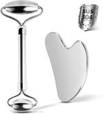 Stainless Steel Facial Roller & Gua Sha