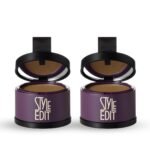Style Edit Root Touch Up Powder | Temporary Hair Color for Gray Roots and Thinning Hair | Salon-Quality, Transfer-Resistant Hair Concealer | Light Brown, 0.13 oz (Pack of 2)
