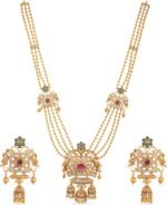 TARINIKA Myra CZ Indian Long Necklace Set – Indian Jewelry Set for Women