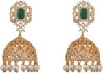 TARINIKA Nakshatra CZ Jhumka Indian Earrings – Indian Jewelry for Women